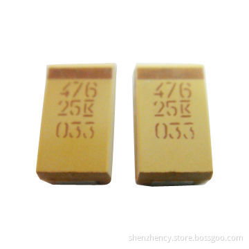 KEMET Tantalum Capacitor T491D476K025AT, 47uF 25V 10% 2917, D Case